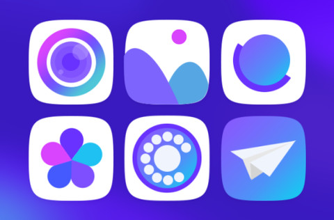渐变蓝 screenshot
