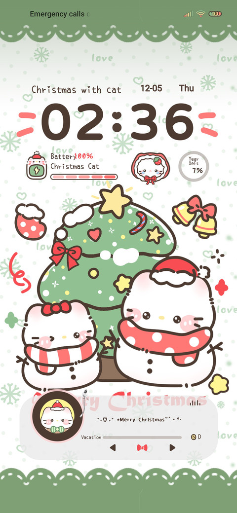 Christmas with cat screenshot