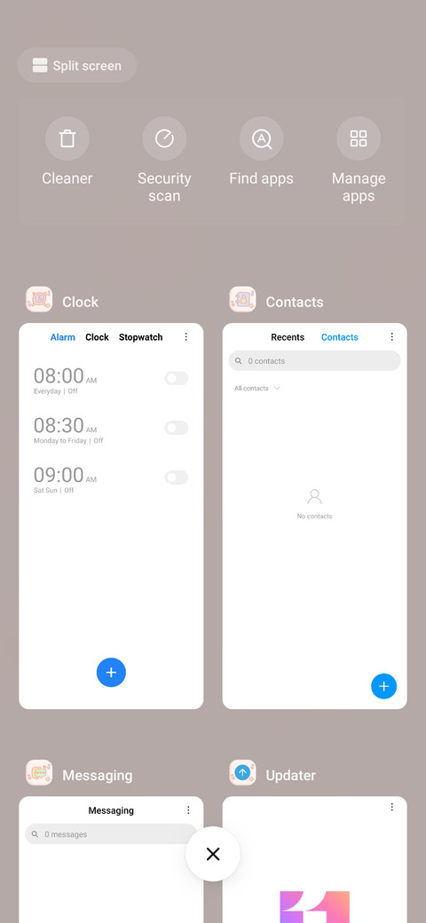 Mimic widget screenshot