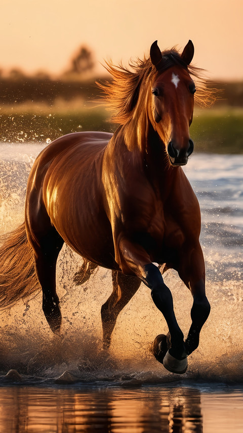 A running horse screenshot