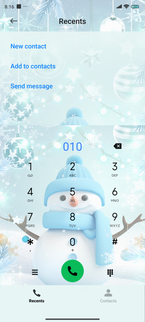 Christmas Snowman screenshot