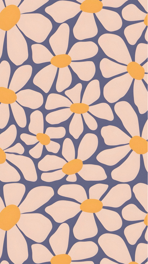 Purple Flat Flowers screenshot
