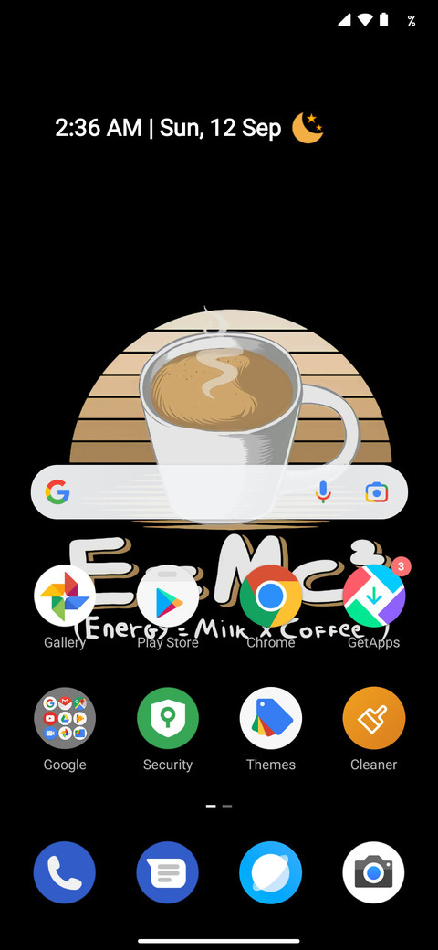 Pixel Android 12 screenshot