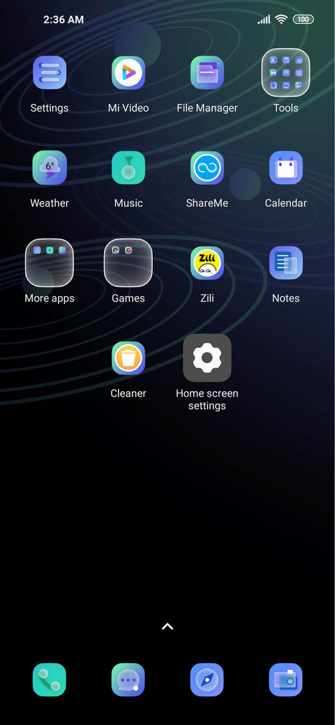 dark color aurora screenshot
