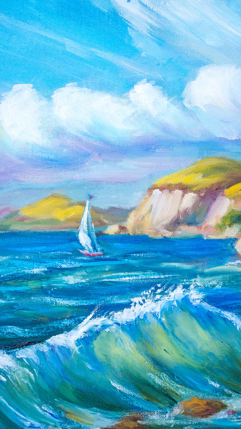 Rough Waves illustration screenshot