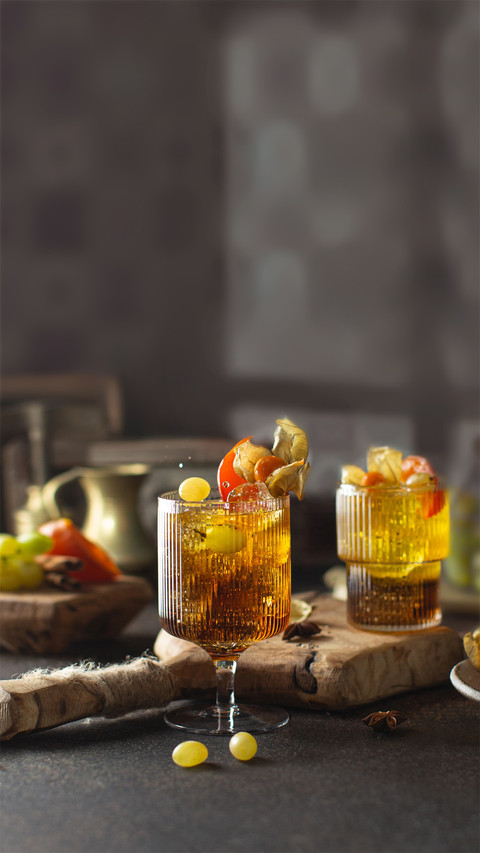 Healthy Cocktail with Maple Syrup and Grape Juice screenshot