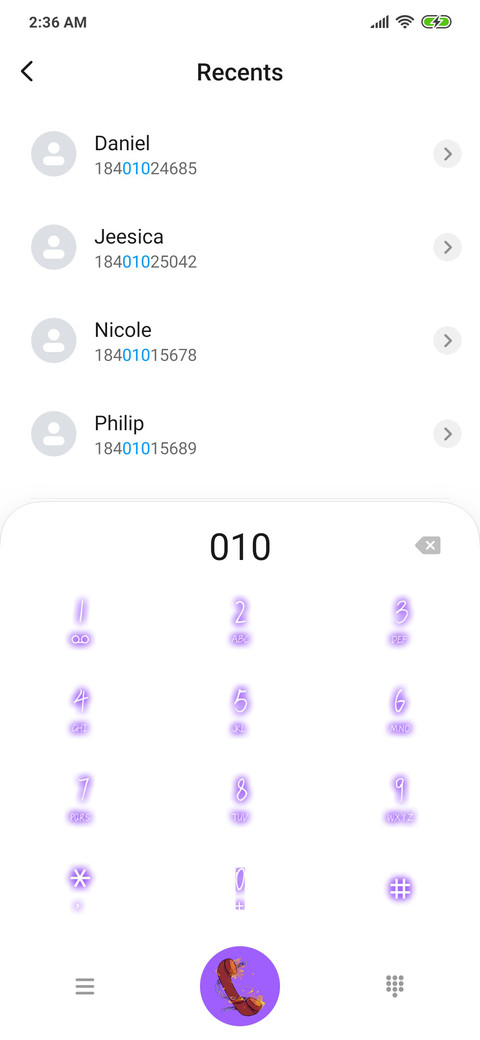 Wu67 lock screen screenshot
