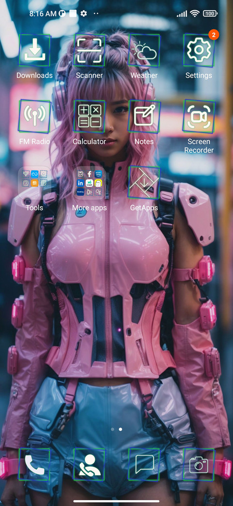 Cyberpunk girl screenshot