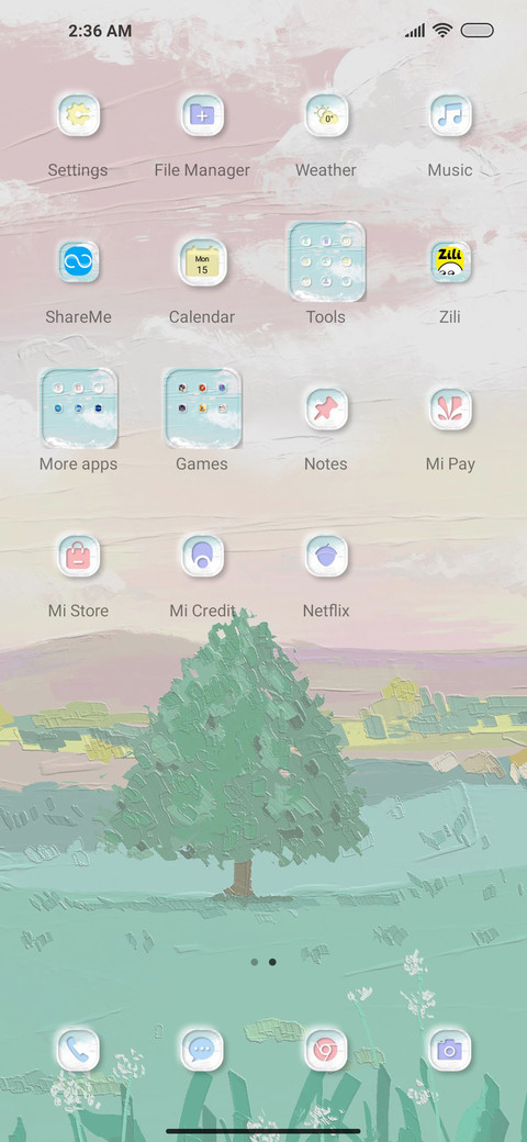 Oil painting sky screenshot