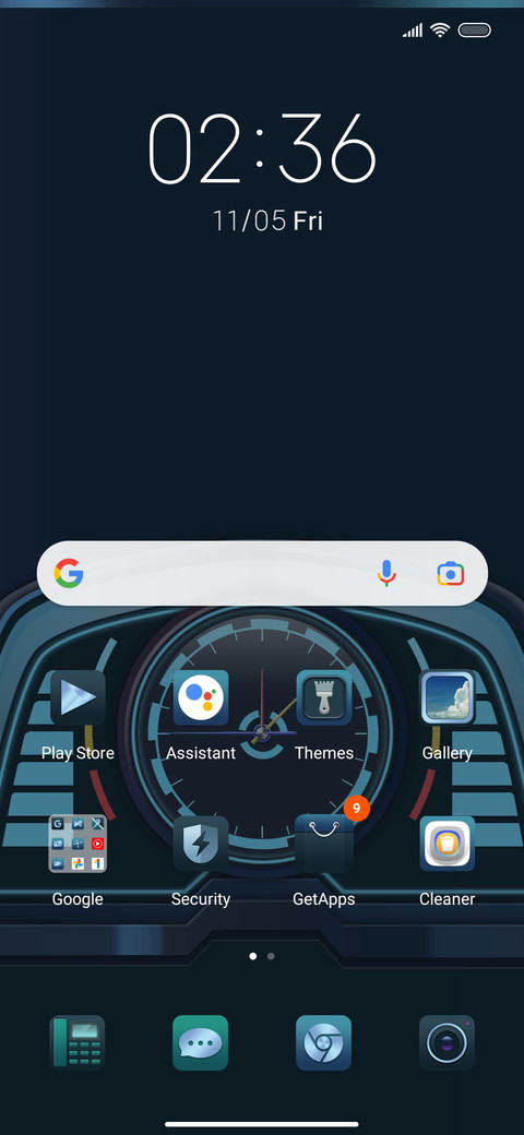 Car panel screenshot