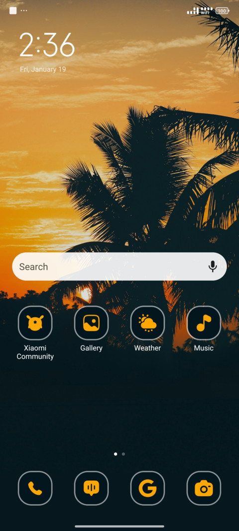 Sun rise screenshot
