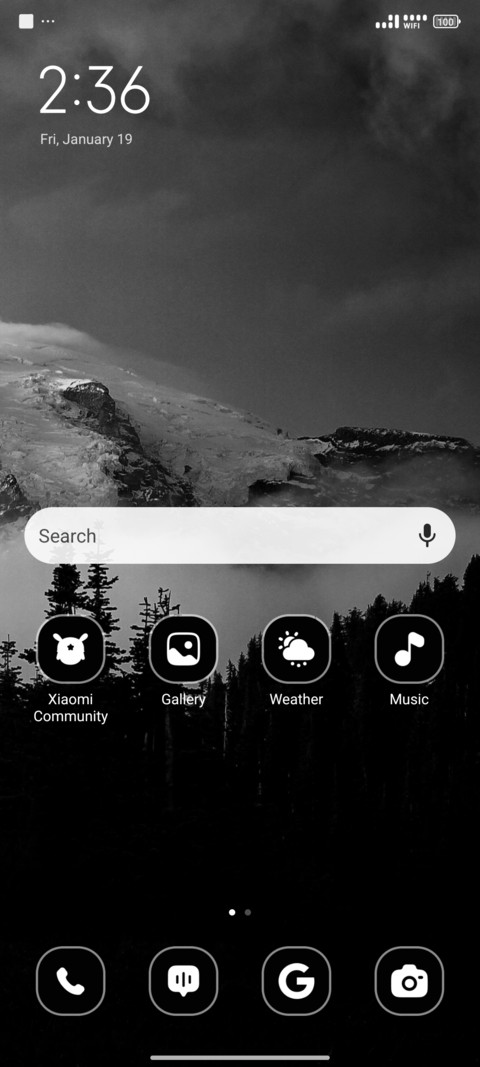 Grayscale Mountain screenshot