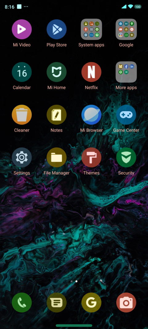 Colors UI screenshot