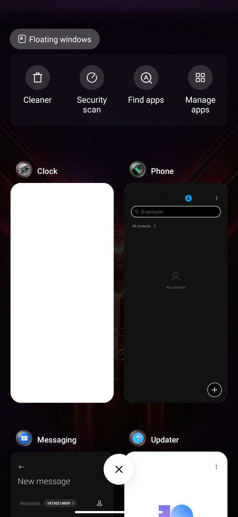 Rog Phone Game Ui screenshot