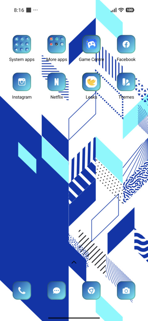 Geometric brochure screenshot