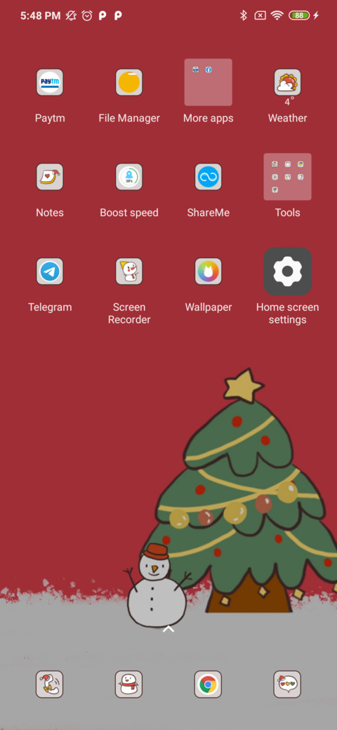 Merry Xmas widget screenshot
