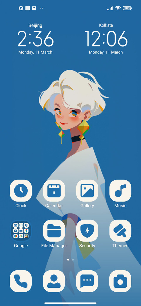 The girl in white screenshot