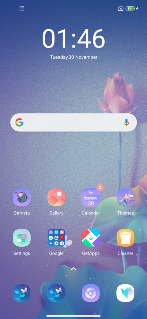 On the flower screenshot