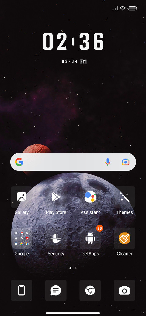 Galaxy screenshot