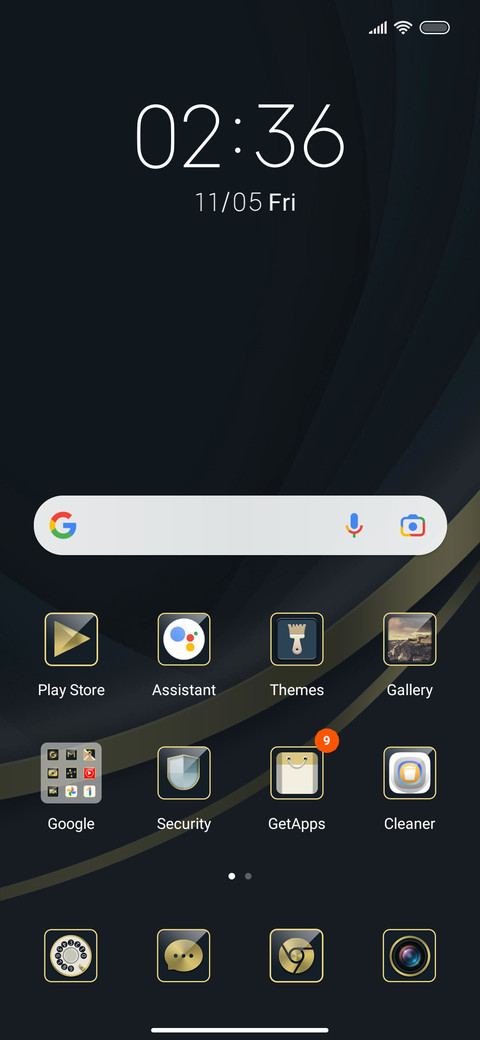 Classic clock screenshot