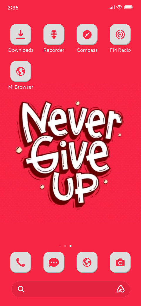 Never give up screenshot