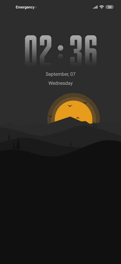 Elegant black screenshot