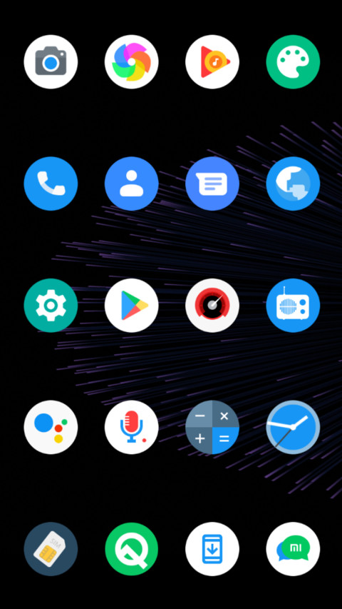 Pixel Q Dark v10 screenshot