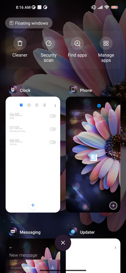 Pink purple flower screenshot