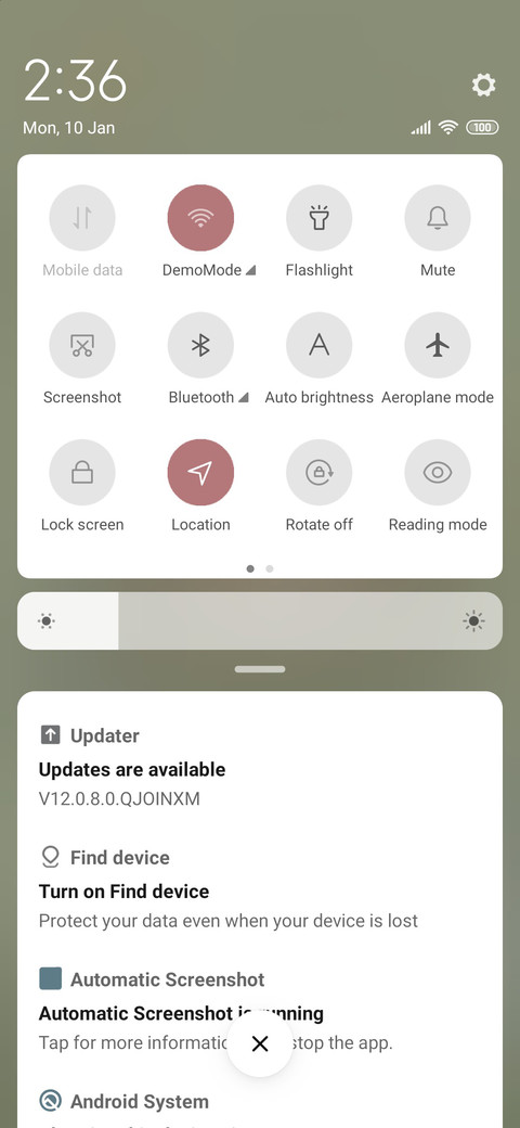 Green fruity screenshot
