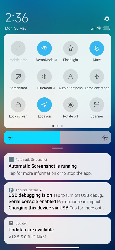 Sunrise view screenshot