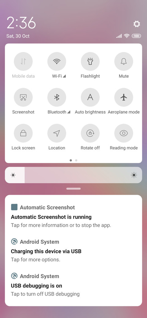 Wallpaper pink sky screenshot