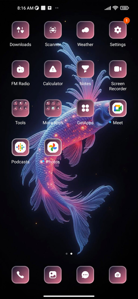 Glowing Fish screenshot