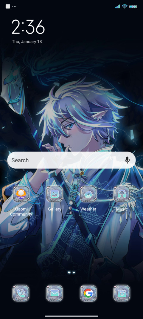 Silver-haired boy screenshot
