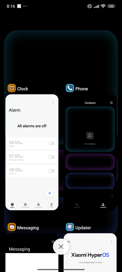 Black Float Blue screenshot