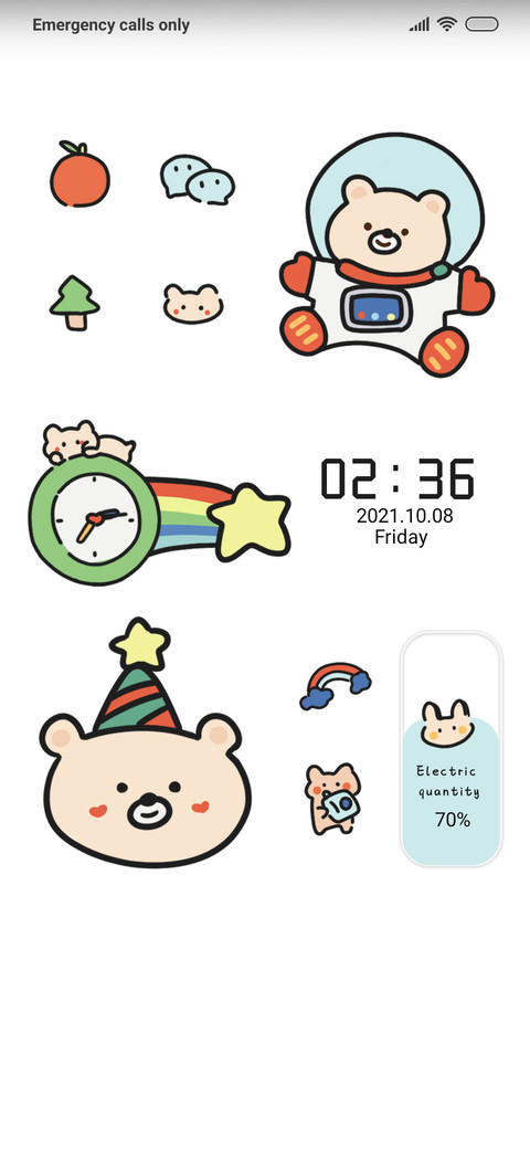 Widget Happy Bear screenshot