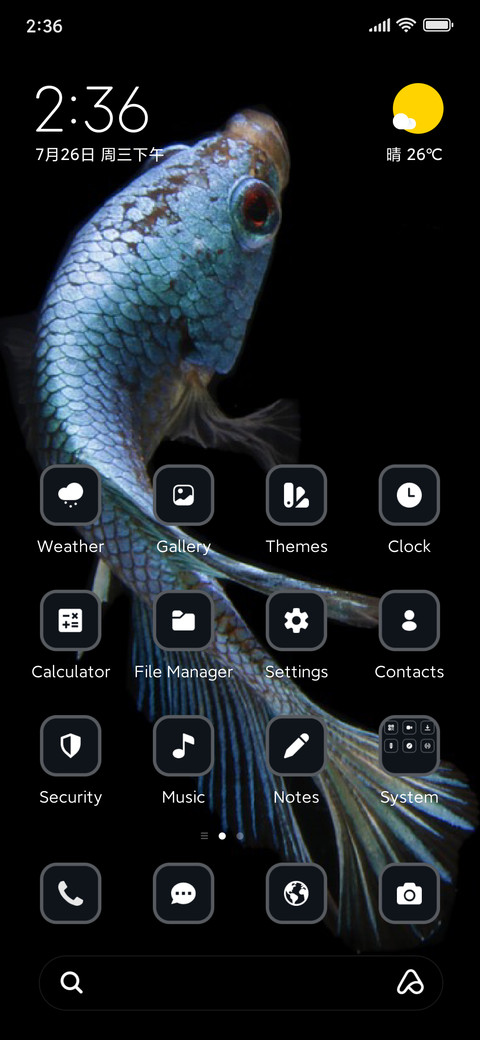 Abstract Blue screenshot