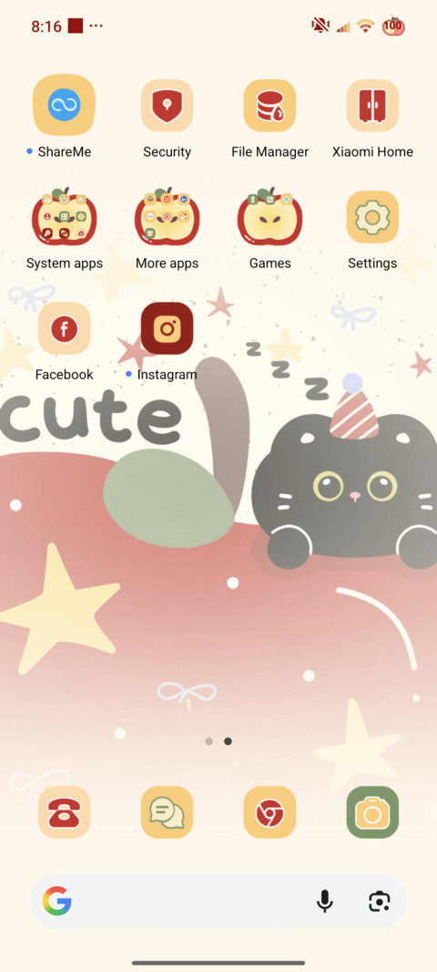 Kitten Red Apple screenshot