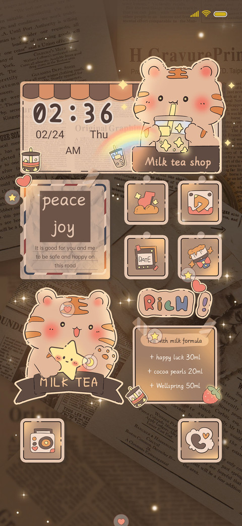 Fat tiger milk tea screenshot