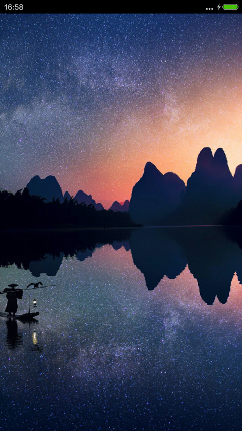 好评抽送红包，水中倒影 screenshot