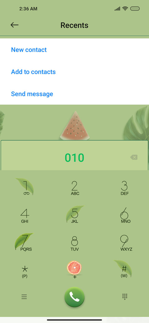 Fruit clock screenshot