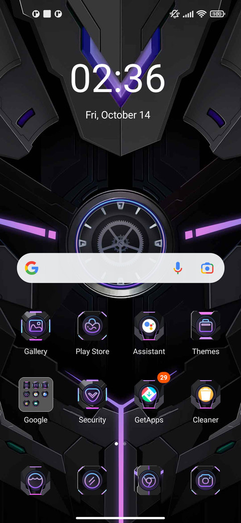 Cool black mecha screenshot