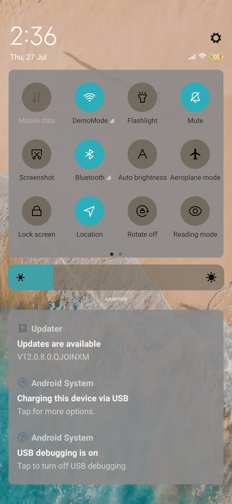 Sandy beach screenshot