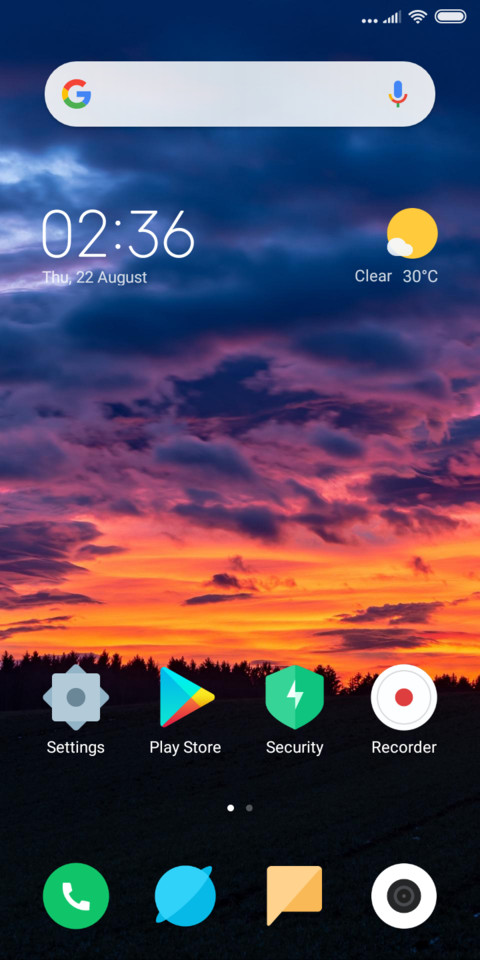 blue screenshot