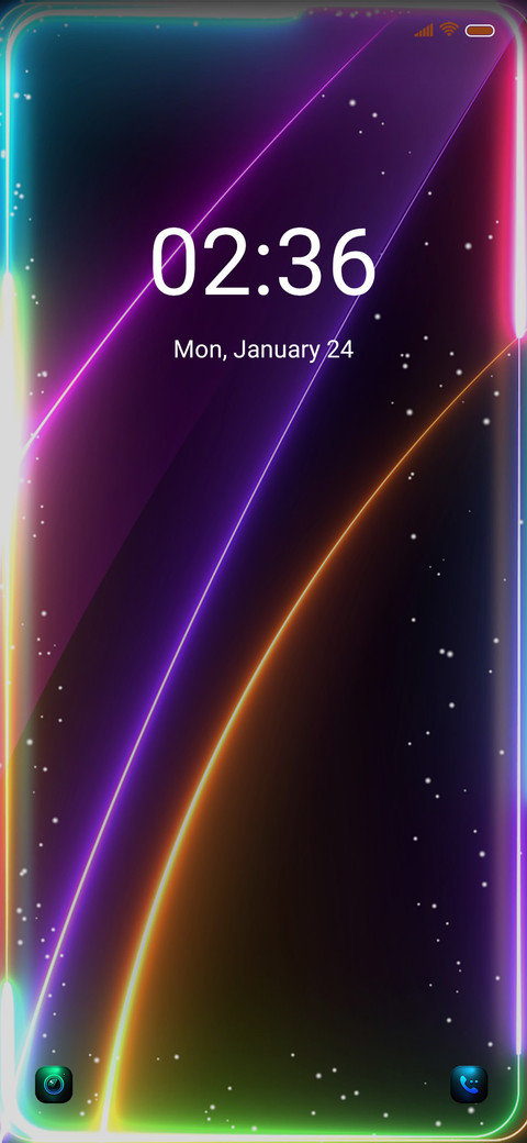 Rainbow lamp screenshot