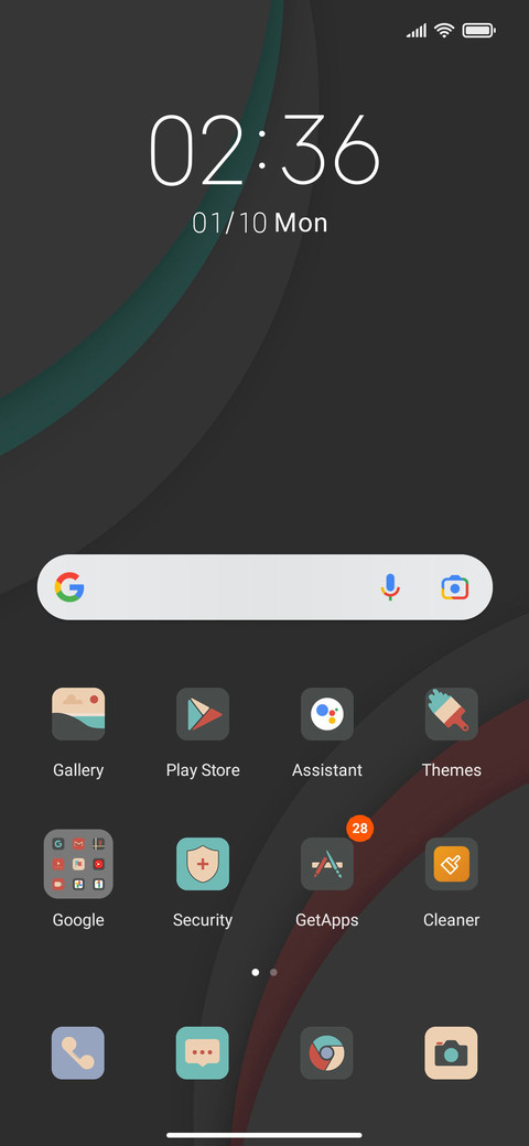 Retro color screenshot