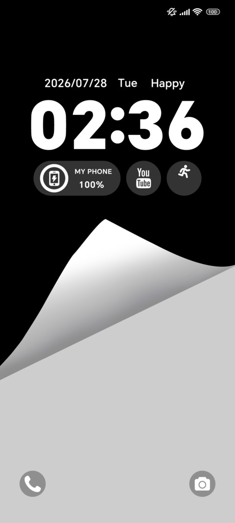 Fold Monochrome screenshot