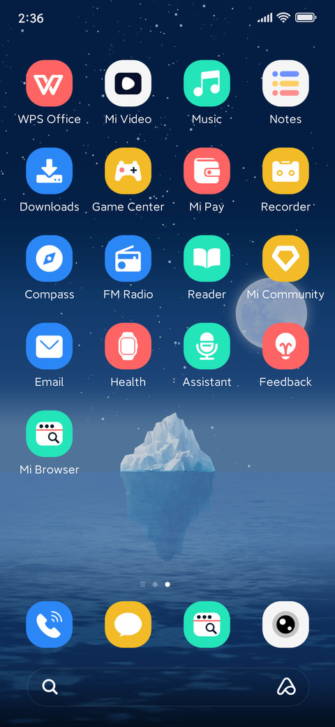 Starry Glacier screenshot