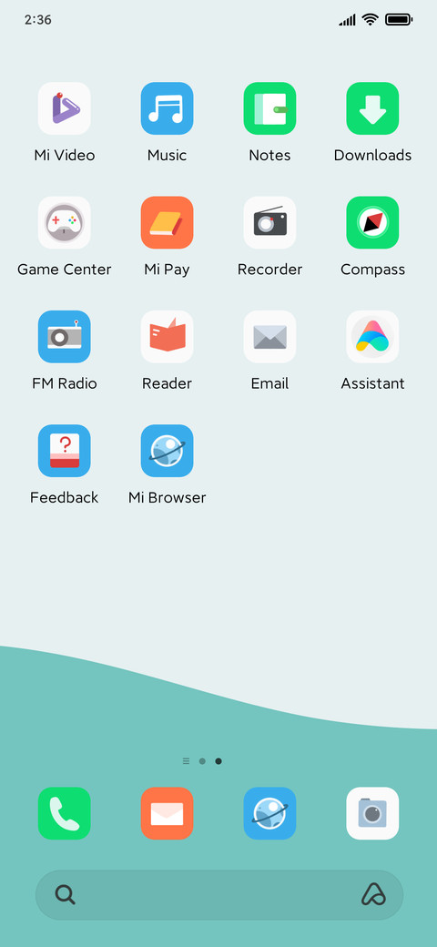 Cyan serenity screenshot