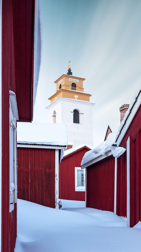 A swedish town in winter screenshot