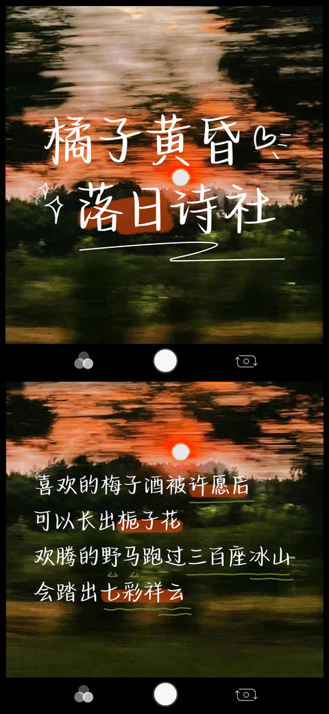 橘子黄昏落日诗社 screenshot